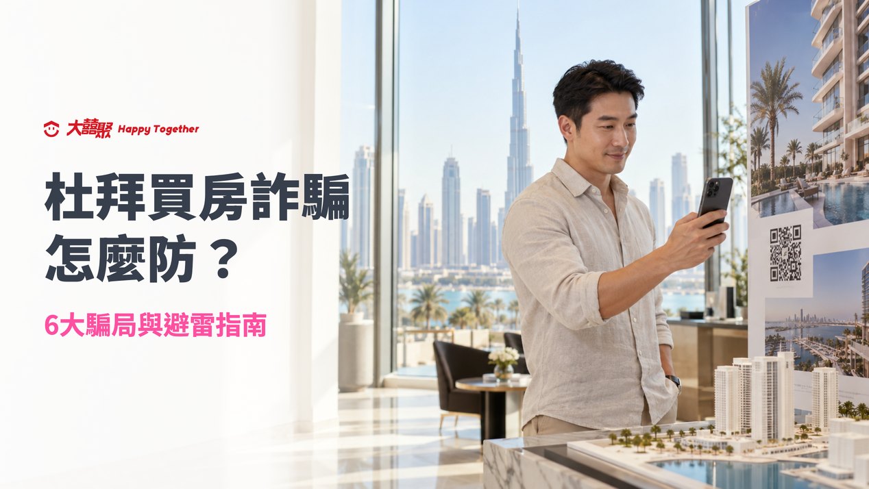 杜拜買房詐騙怎麼防?在杜拜售屋中心用手機掃描建案廣告 QR Code 查證